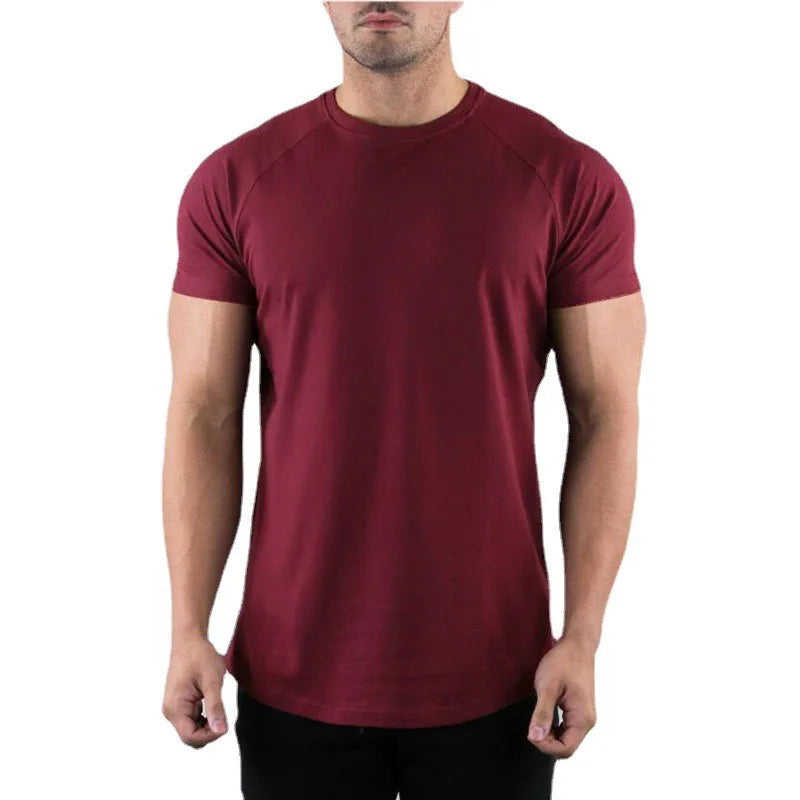 Essential Gym Tee – Slim Fit | Burgundy