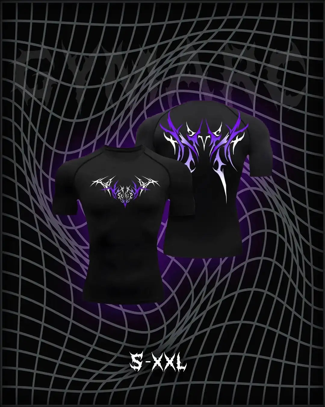 FitForm Compression Shirt – Purple | Wing & Cross | Slim Fit