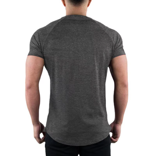 Essential Gym Tee – Slim Fit | Dark Grey