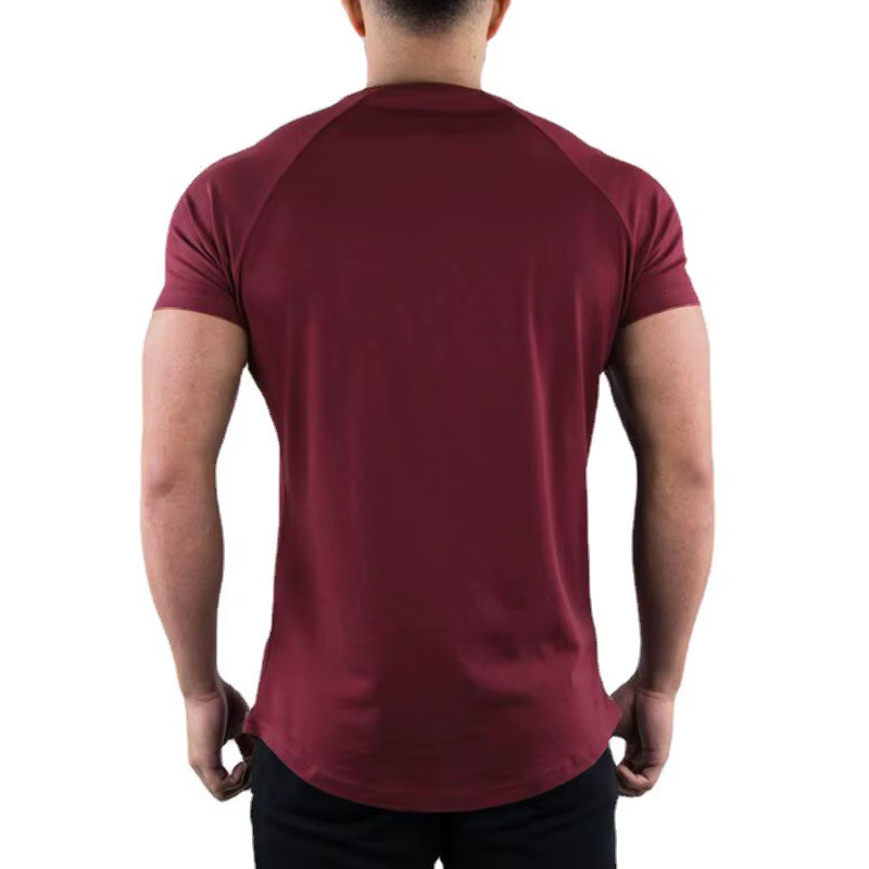 Essential Gym Tee – Slim Fit | Burgundy
